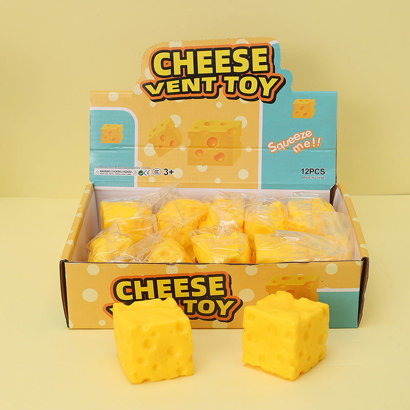 Creative Fluid Cube Cheese Squishy Toy