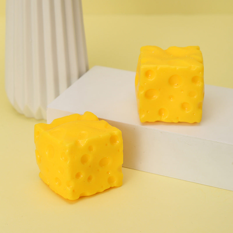 Creative Fluid Cube Cheese Squishy Toy