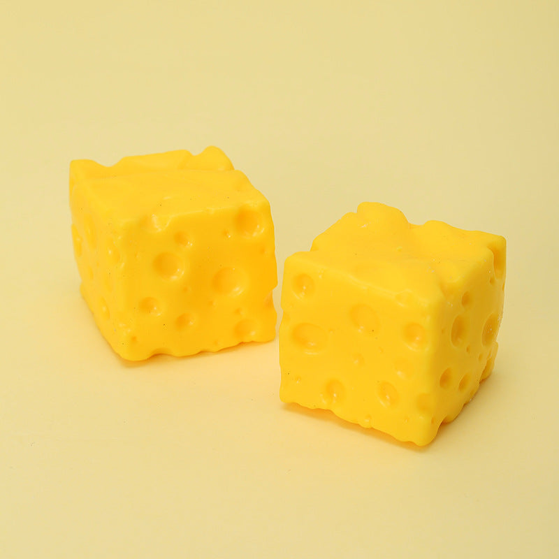 Creative Fluid Cube Cheese Squishy Toy