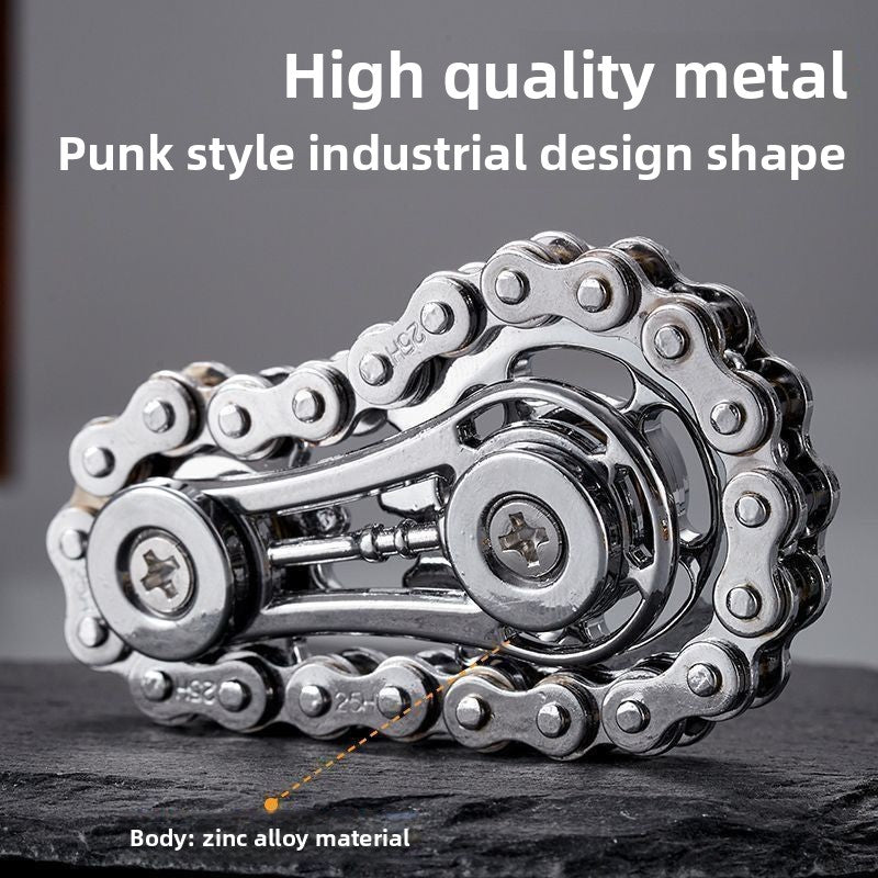 Mechanical Fidget Spinner Chain Gear Stress Relief Toy